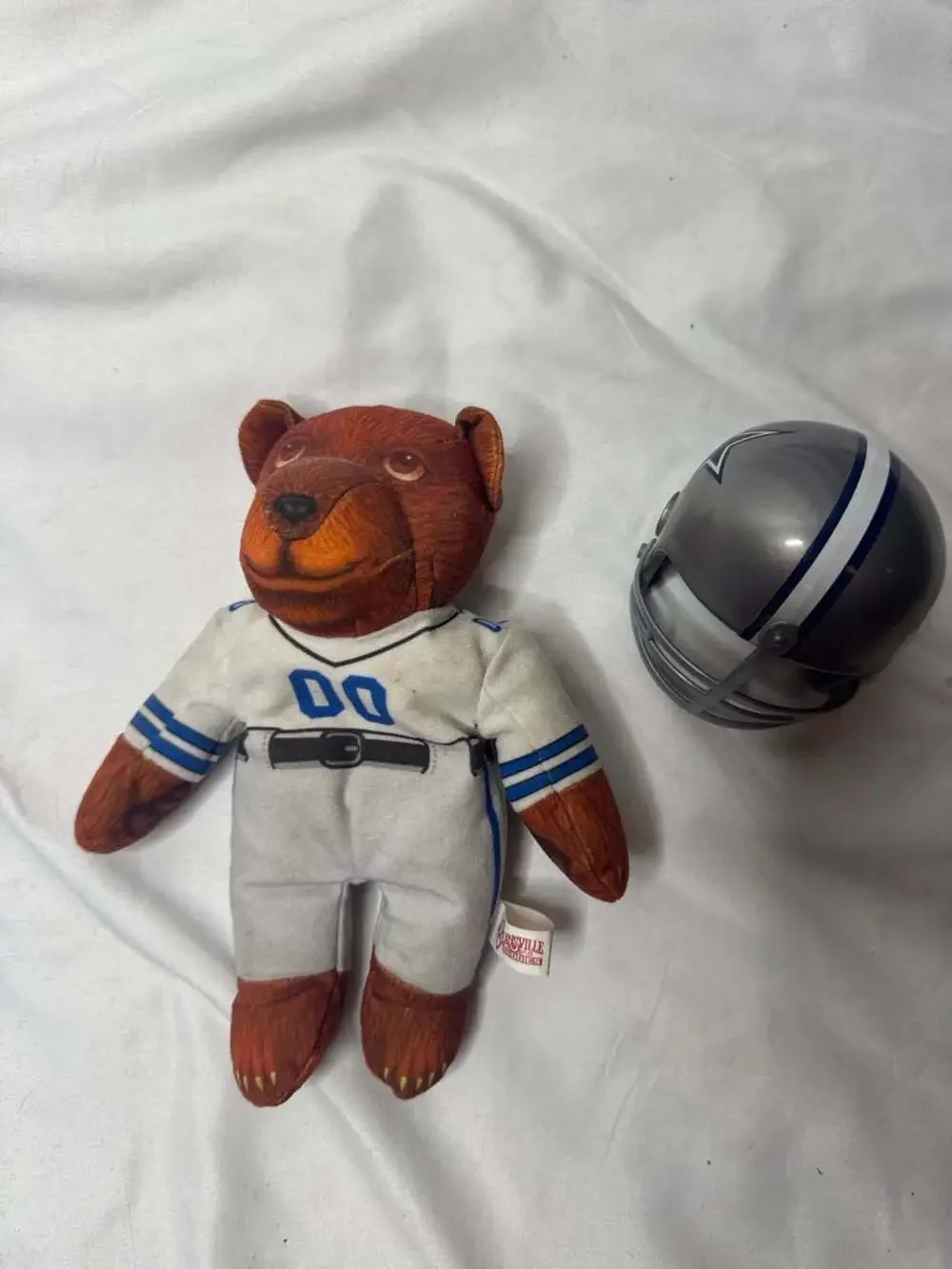 Vintage Beansville Buddies Cooperstown Bears Dallas Cowboys Football Plush Bear.